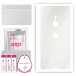 apgo MATTE Protective Skin Sticker for the back compatible with Sony Xperia XZ3, Wrap Film, Hydrogel Film, Flexible, Soft TPU with positioning layer e