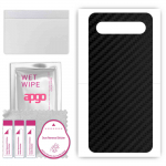 apgo Protective Skin Sticker for the back compatible with Meizu 17, Wrap Film, Foil, Vinyl - Pattern Carbon Black