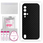 apgo Protective Skin Sticker for the back compatible with Blackview BV9900E, Wrap Film, Foil, Vinyl - Pattern Carbon Black