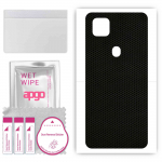 apgo Protective Skin Sticker for the back compatible with ZTE Blade 10 Smart, Wrap Film, Foil, Vinyl - Pattern Matrix