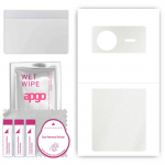 apgo Protective Skin Sticker for the back compatible with Vivo X Flip, Wrap Film, Foil, Vinyl - Pattern Matte Transparent