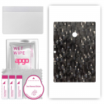 apgo Protective Skin Sticker for the back compatible with Teclast T20, Wrap Film, Foil, Vinyl - Pattern Carbon Black Pixel