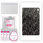 apgo Protective Skin Sticker for the back compatible with Umidigi aA11 Tab, Wrap Film, Foil, Vinyl - Pattern Carbon Black Pixel