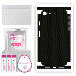 apgo Protective Skin Sticker for the back+sides compatible with Apple iPhone SE 2020, Full Wrap Film, Foil, Vinyl - Pattern Matrix
