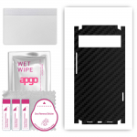 apgo Protective Skin Sticker for the back+sides compatible with Google Pixel 6, Full Wrap Film, Foil, Vinyl - Pattern Carbon Black