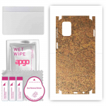 apgo Protective Skin Sticker for the back+sides compatible with Samsung Galaxy M31s, Full Wrap Film, Foil, Vinyl - Pattern Rusty Copper