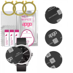 3x apgo MATTE Hybrid protective glass compatible with Withings ScanWatch 2, flexible nano glass, great replacement for tempered glass, scratch-resista