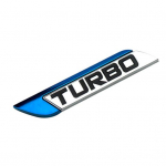 3D metallist TURBO turbolaaduriga auto kleebise logo embleemi m&auml;rgi auto stiilikleebised Left sinine