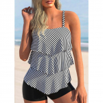 2024. aasta uued suvised naiste moed rannaujumisriided Tankini Monokini ujumisriided kaheosalised ujumisriided New Print Beach naiste tankinid S must