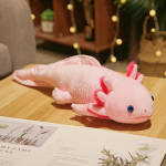 45 cm armsa salamandri pl&uuml;&uuml;sist m&auml;nguasjade simulatsiooniga dinosauruse ambystoma t&auml;idisega nukk Kawaii Mexicanum Axolotl loomanukud kingitus lastele 45cm