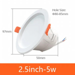 Benexmart Tuya Zigbee Smart LED-allvalgusti lakke &uuml;mmargune s&uuml;vistatav h&auml;mardatav lamp Alexa Google Home h&auml;&auml;ljuhtimine 5W 7W