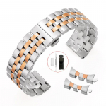 Kellarihm roostevabast terasest kellarihm 18mm 19mm 20mm 21mm 22mm lameda kumerusega metallist kellarihm naiste meeste universaalne k&auml;ev&otilde;ru Seiko jaoks 21mm