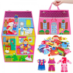 Riietus maja vildist jutuvestmislaud Eelkooliealine Montessori varajase &otilde;ppe interaktiivne m&auml;ngukomplekt v&auml;ikelastele