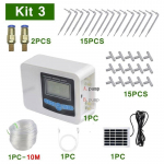 Aia automaatne tilkniisutuss&uuml;steemi taimer p&auml;ikeseenergia topeltpumbaga intelligentne kontroller, automaatne kastmine Kit 3
