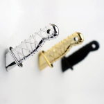 2 couteaux aimant&eacute;s ninja pour frigo dor&eacute;