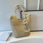 Yogodlns Elegantne &otilde;lgedest kootud naiste k&auml;ekott naistele puhkusel, rannas&otilde;idul, vabaaja kandekotid, k&auml;epidemega k&auml;ekotid, moodsad retro &otilde;lakotid 28x12x39cm khaki