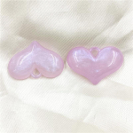 Akr&uuml;&uuml;list ripats, suur virsikukujuline s&uuml;da, 5 tk. DIY tarvikud Fashion Fine Flash for K&auml;ev&otilde;ru Ehted Helmeste valmistamine Rippumisauk K&auml;sitsi valmistatud materjalid Mull lilla