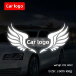 Auto kleebis Auto tiivad Auto logo Peegeldav auto kleebis Taga esiklaasi kere tagakaane kriimustuskleebis Autoosad
