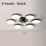 LED-laelambi hargnenud l&uuml;htrid elutoa laevalgustitele magamistoa ja k&ouml;&ouml;gi sisevalgustitele 6 Head - Lamp must