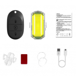 Mootorratta hoiatustuli LED-strobovalgusti kaugjuhtimispult Kokkup&otilde;rkevastane veekindel &uuml;lihele &ouml;&ouml;signaaltule h&auml;davalgus 1pc