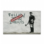 Banksy grafitikunst l&otilde;uendimaal Moodne t&auml;navapopkunst Butterfly Brains T&uuml;drukute plakatid ja v&auml;ljatr&uuml;kid Seinapildid kodukaunistuseks 21x30cm No Framed