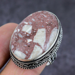 Wild Horse Gemstone Handmade 925 Sterling Silver Gift Jewelry Ring Size 6 g3r53