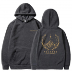 SJM Two Side Velarise dressipluus Feyre's Tattoo ACOTAR Bookish dressipluus Naiste Graafilised kapuutsid Vintage Pullover Topid SJM Merch S