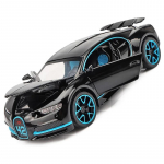 1/32 Bugatti Diecast Sulamauto Mudel Metallist Tagasit&otilde;mmatav Simulatsioonauto M&auml;nguasi Poiss Sportauto Akustilis-optiline Avatava Uksega Kingitus Auto M&auml;nguasi