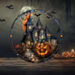 2D p&uuml;hade ripatsid Halloweeni akr&uuml;&uuml;list vitraažakna kaunistused Aiakaunistused Kodu veranda kaunistused One Size