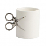 Youshengi k&auml;&auml;rk&auml;epidemega keraamiline tass 350 ml uudne juuksuri juuksuri tee kohvikruus kingitus v&auml;rvilise glasuuriga k&auml;sit&ouml;&ouml;tass valge