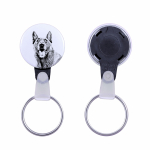 Malinois Belgian Shepherd Dog - keychain with a dog portrait, pendant with the brand's own Art-Dog graphics
