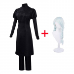 Jujutsu Kaisen Cosplay kost&uuml;&uuml;m Mei Mei Cosplay Parukas Must Kleit P&uuml;ksid Jujutsu Kaisen 2. hooaeg &Uuml;htne Halloweeni kost&uuml;&uuml;m naisele L-(Costume+Wig)