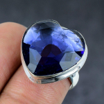 Natural Amethyst Gemstone 925 Sterling Silver Jewelry Ring Size 6.5 d8h18