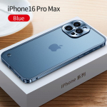 Metallraamiga telefoni&uuml;mbris iPhone 11 12 13 14 15 16 Pro Max Alumiiniumisulamist T&auml;ielik objektiivi kaitsekate iPhone 13 mini jaoks. Metallist tagakorpus iPhone 16 Pro Max