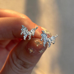 Lava Butterfly Stud K&otilde;rvar&otilde;ngad Naiste Kerge Luksus Ni&scaron;&scaron; Design Sense Ebaregulaarse Vedeliku Tekstuuriga K&otilde;rvar&otilde;ngad