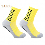 1 paar spordisokke, libisemisvastaseid silikoonp&otilde;hja, keskmise toruga, higineelus, peen kudumine k&otilde;rge elastsusega igap&auml;evane kandmine jalgpall korvpall s&auml;&auml;resokid 1Pair fluorestseeruv roheline v&auml;rv