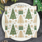 20tk/pakk 33*33cm 2-kihiline &uuml;hekordne peosalvr&auml;tik j&otilde;ulumuster