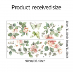 Rohelised taimed Lilled Lehed Magamistuba Elutuba Taust Sein Haljastus Seinakleebised 30*90CM*2PCS/fun-c22