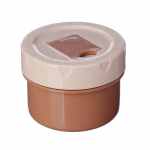 &Uuml;li&otilde;pilaste laste vaakumtassiga toidukolb, termiline l&otilde;unakarp, roostevabast terasest supitass, isoleeritud purk pruun