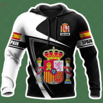 Hispaania Skull Hoodies Meeste kapuuts 3D Prindi Hispaania lipp Topid S&uuml;gisene pikkade varrukatega T&auml;navar&otilde;ivad Kapuutsiga kapuuts Meeste R&otilde;ivad M