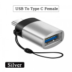 2 tk USB 3.0 C-t&uuml;&uuml;pi OTG laadija adapteri konnektori C-t&uuml;&uuml;pi USB-t&uuml;&uuml;pi isase-c-t&uuml;&uuml;pi kohandamise konverter PC MacBooki auto USB-ipadi jaoks Black B 2PCS