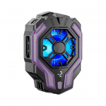 Telefoni jahuti pooljuht temperatuurin&auml;idikuga Cool Light 3 k&auml;iguga reguleeritav jahutusradiaatori klambri disain Telefoni tarvikud must