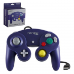 Manette Pad Joystick Style Nintendo GameCube avec c&acirc;ble USB int&eacute;gr&eacute; Pour Ordinateur PC & Mac - R&eacute;tro Gaming - Violet