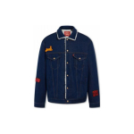 Levis SS23 Kahepoolne &Uuml;he n&ouml;&ouml;biga Kraega Denim Jakk Unisex Jakk Sinine A5045-0000 S