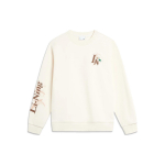 Li Ning spordielustiili seeria kiri lilleline fliis soe antibakteriaalne lahtine pusa dressipluus naiste dressipluus mahevalge AWDTE44-1 XXL