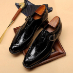 Mood Meeste Kleidis Kingad Nahast Topelt Pandlaga Monk Rihm Meeste Kingad Madu Prindiga Terav Nina Klassikalised Itaalia Kingad meestele Zapatos Hombre 38 must