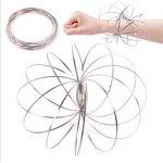 Flowtoy Magic Fidget Ring Toroflux H&auml;mmastav Flow Ring m&auml;nguasjad Kineetilised vedrum&auml;nguasi Naljakas v&auml;lim&auml;ng Intelligentne m&auml;nguasi Fidget lastele kingitus