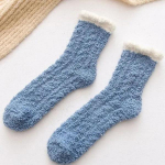 5 paari fliissokke naiste talvised soojad pehmed kohevad voodisokid paksust korallveluurist fliissokid 5 pairs