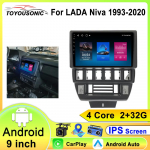 Android 13 autoraadio LADA Niva 1993-2020 navigatsiooni, GPS, Carplay, Android Auto, stereo, WiFi, multimeediapleier, 2DIN-seade 4 core 1GB+32GB carplay