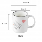 Cute Graffiti Coffee Mug Mate Cup Cute and Different Cups Ceramic Mugs Free Shipping Thermo Coffee Cup to Carry Christmas Gift 330ml